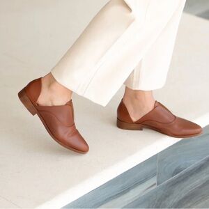Nisolo Emma d’Orsay Oxfords W8 Brandy color